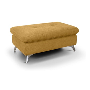 Pouf SALERNO 66x100 cm jaune