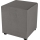 Pouf SIX 40x40 cm gris