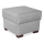 Pouf VIVA 51x51 cm gris