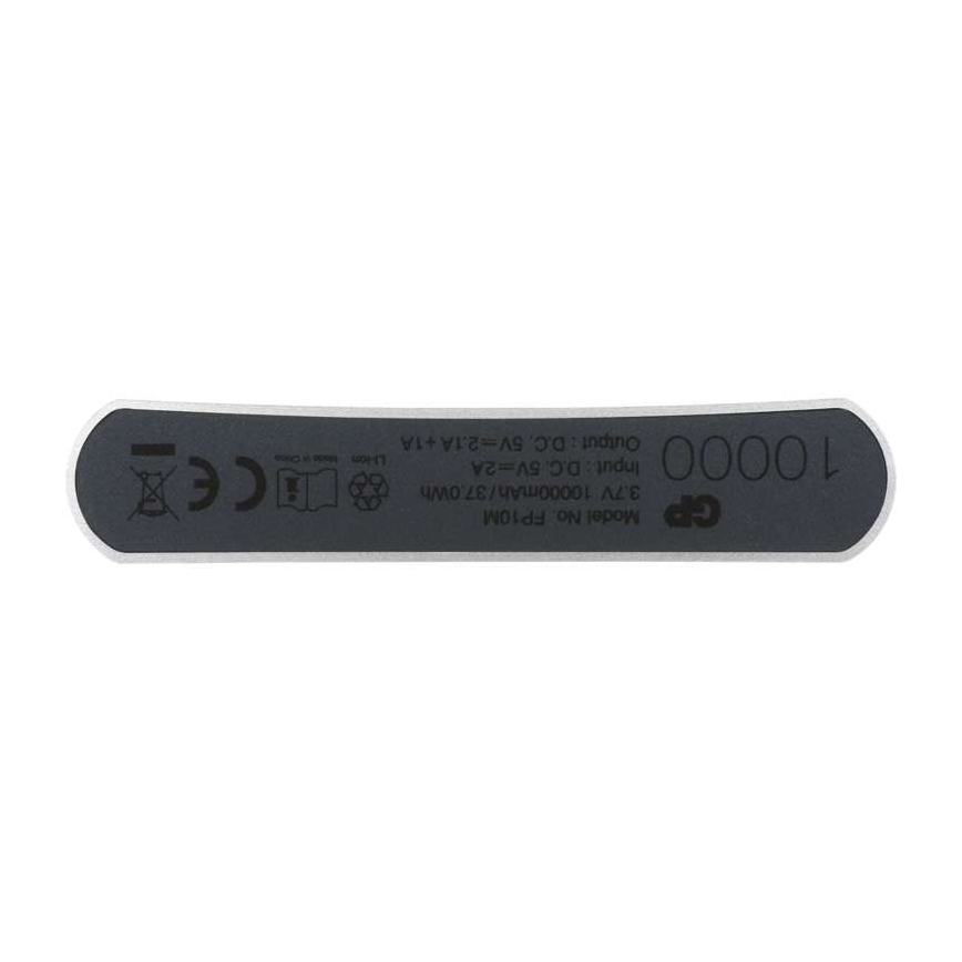 Power Bank 10 000 mAh/3,7 V temps de chargement 8 heures