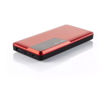Power Bank avec écran 10000mAh/3,7V rouge
