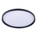 Prezent 17311 - Plafonnier LED ADRA LED/42W/230V + LED/13W 3000/4000/6000K Ø 48,5 cm noir
