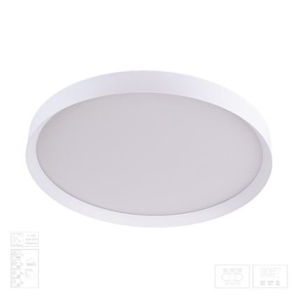 Prezent 17314 - Plafonnier LED dimmable MAYSA LED/42W/230V 3000/4000/6000K Ø 48,5 cm blanc