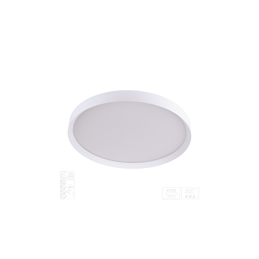 Prezent 17314 - Plafonnier LED dimmable MAYSA LED/42W/230V 3000/4000/6000K Ø 48,5 cm blanc
