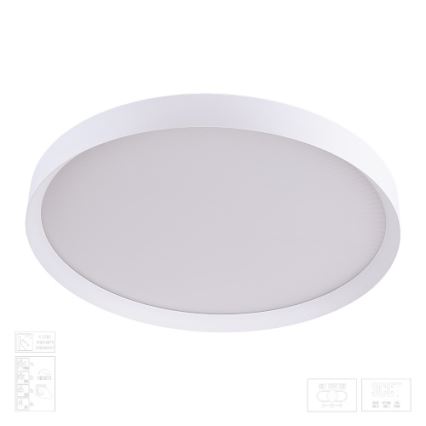 Prezent 17316 - Plafonnier LED dimmable MAYSA LED/72W/230V 3000/4000/6000K Ø 77 cm blanc