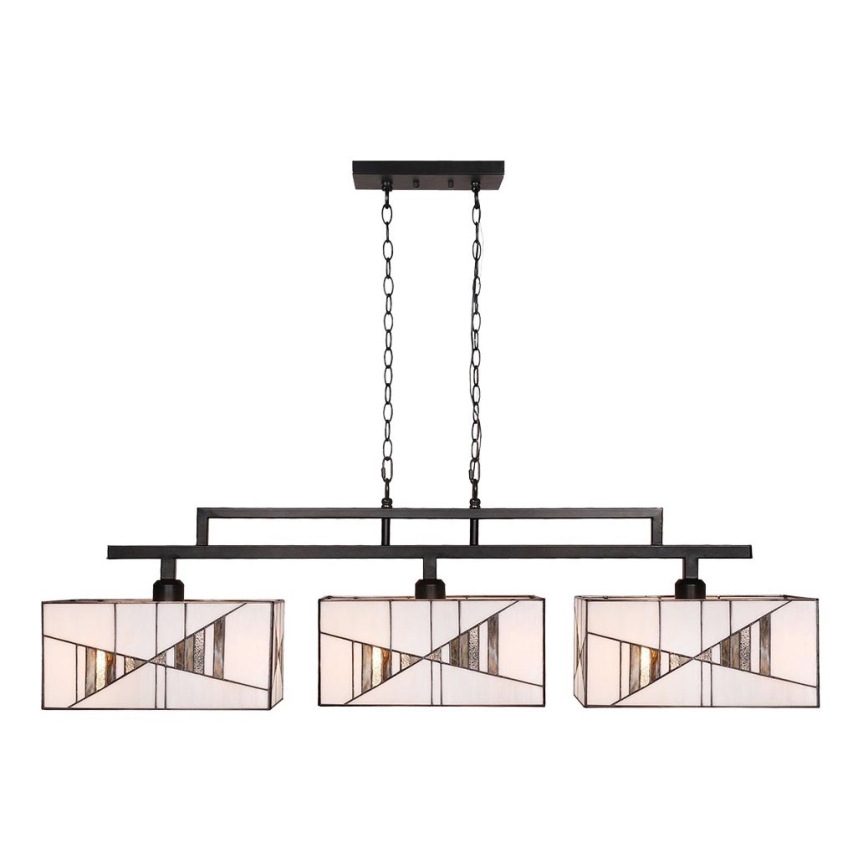 Prezent 216 - Suspension sur chaîne TIFFANY 3xE27/60W/230V