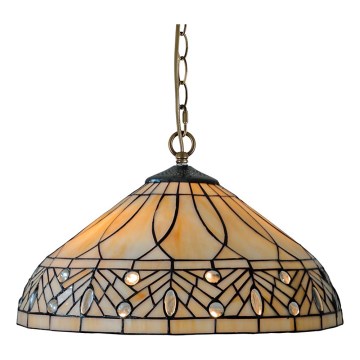 Prezent 241 - Lustre suspendu sur chaîne TIFFANY 2xE27/60W/230V