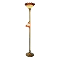 Prezent 244 - Lampadaire TIFFANY 1xE27/60W/230V + 1xE14/25W