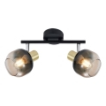 Prezent 27514 - Spot PEGAS 2xE14/40W/230V noir/fumé