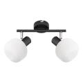Prezent 27520 - Spot ARYA 2xE14/40W/230V noir/blanc