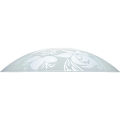 Prezent 45141 - Verre de rechange pour lustre PLATE E27 Ø 45 cm, transparent/blanc