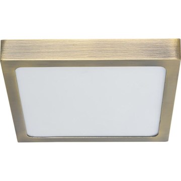 Prezent 49063 - Plafonnier LENYS LED/15W/230V 4000K 17,5x17,5 cm laiton