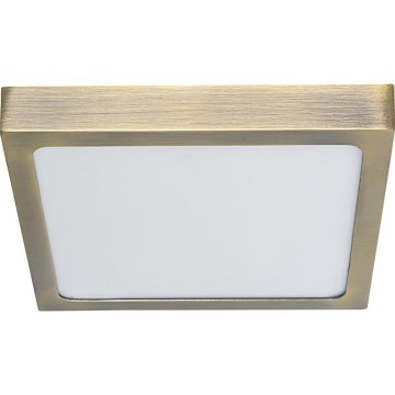 Prezent 49064 - Plafonnier LENYS LED/22W/230V 4000K 22,5x22,5 cm laiton