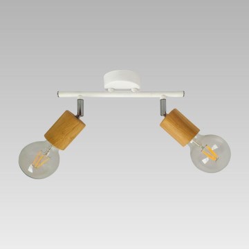 Prezent 61214 - Spot de plafond VEDMA 2xE27/40W/230V hévéa