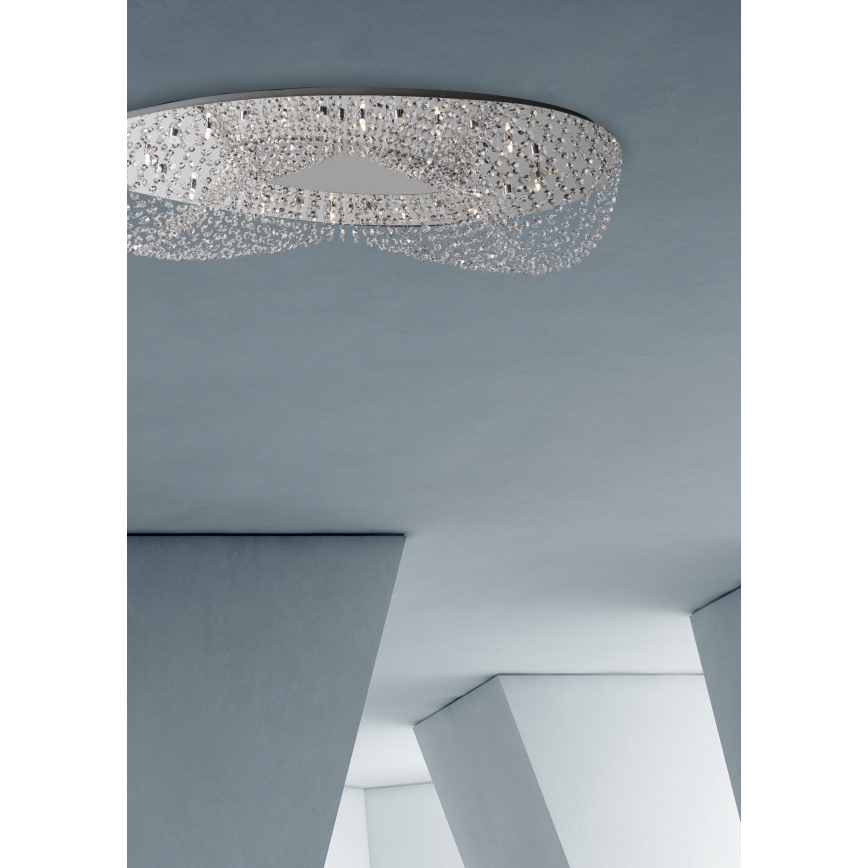 Prezent 69048 - ELIPTHON Plafonnier 12xG9/33W/230V
