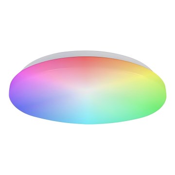Prezent 70013 - Plafonnier RGB à intensité variable avec enceinte BLISS LED/50W/230V 3000-6500K + télécommande
