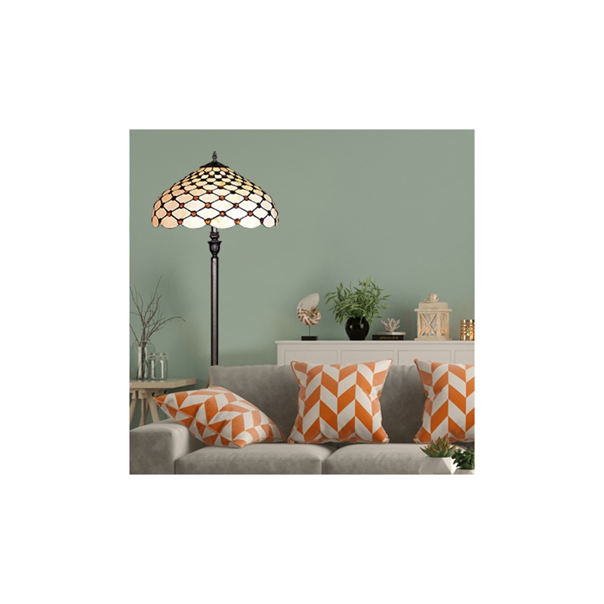 Prezent 76 - Lampadaire TIFFANY 2xE27/60W