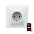 Prise connectée SMART 3680W/230V/16A Wi-Fi Tuya SCHUKO