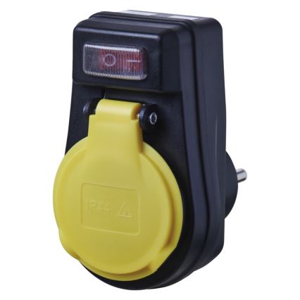 Prise d'extérieur avec interrupteur FRENCH 250V/16A IP44