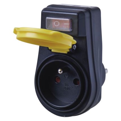 Prise d'extérieur avec interrupteur FRENCH 250V/16A IP44