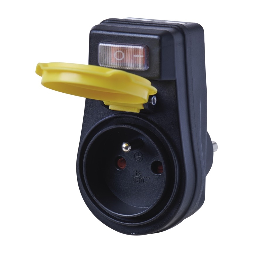 Prise d'extérieur avec interrupteur FRENCH 250V/16A IP44