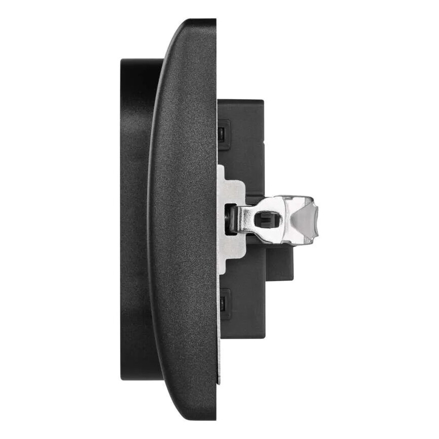 Prise double domestique 250V/16A anthracite