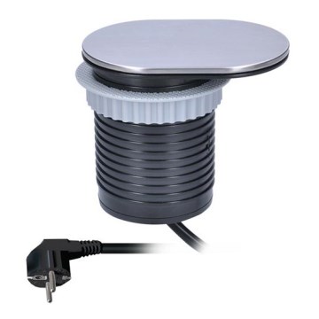 Prise encastrable USB avec cache coulissante 10A/230V