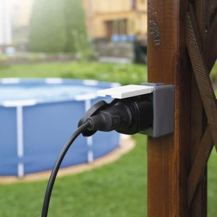 Prise extérieure intelligente GoSmart 3680W/230V/16A Wi-Fi Tuya IP44