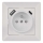 Prise murale domestique avec ports USB-A et USB-C