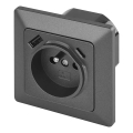 Prise murale française 250V/16A avec USB-A+USB-C, anthracite
