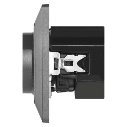 Prise murale française 250V/16A avec USB-A+USB-C, anthracite