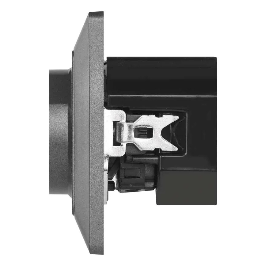 Prise murale française 250V/16A avec USB-A+USB-C, anthracite