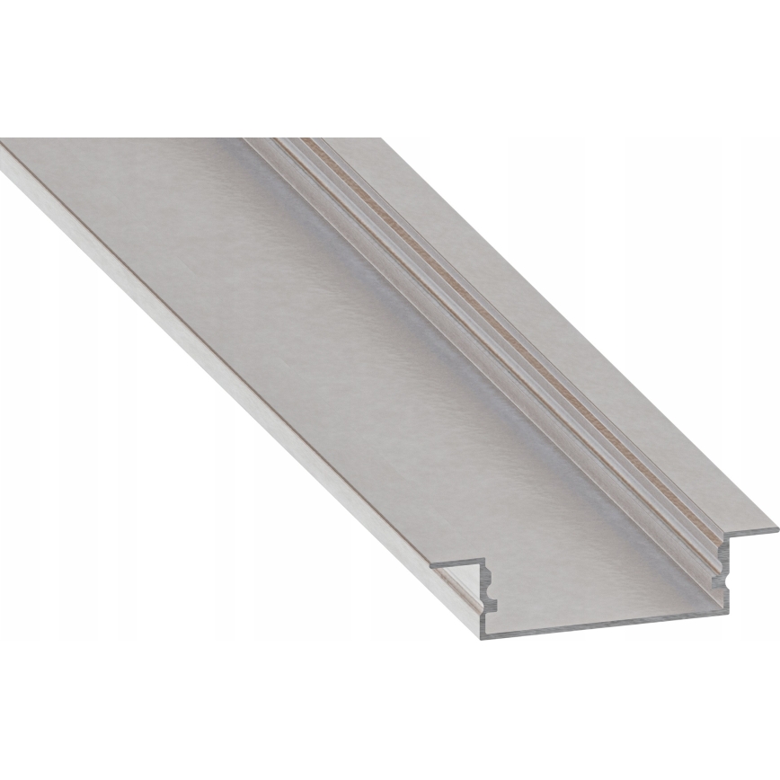 Profil à encastrer pour rubans LED 1 m, argenté/blanc