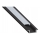 Profil encastrable pour rubans LED 1 m, noir/blanc