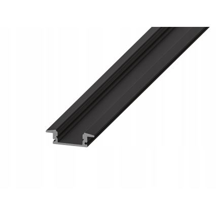 Profil encastrable pour rubans LED 1 m, noir/blanc