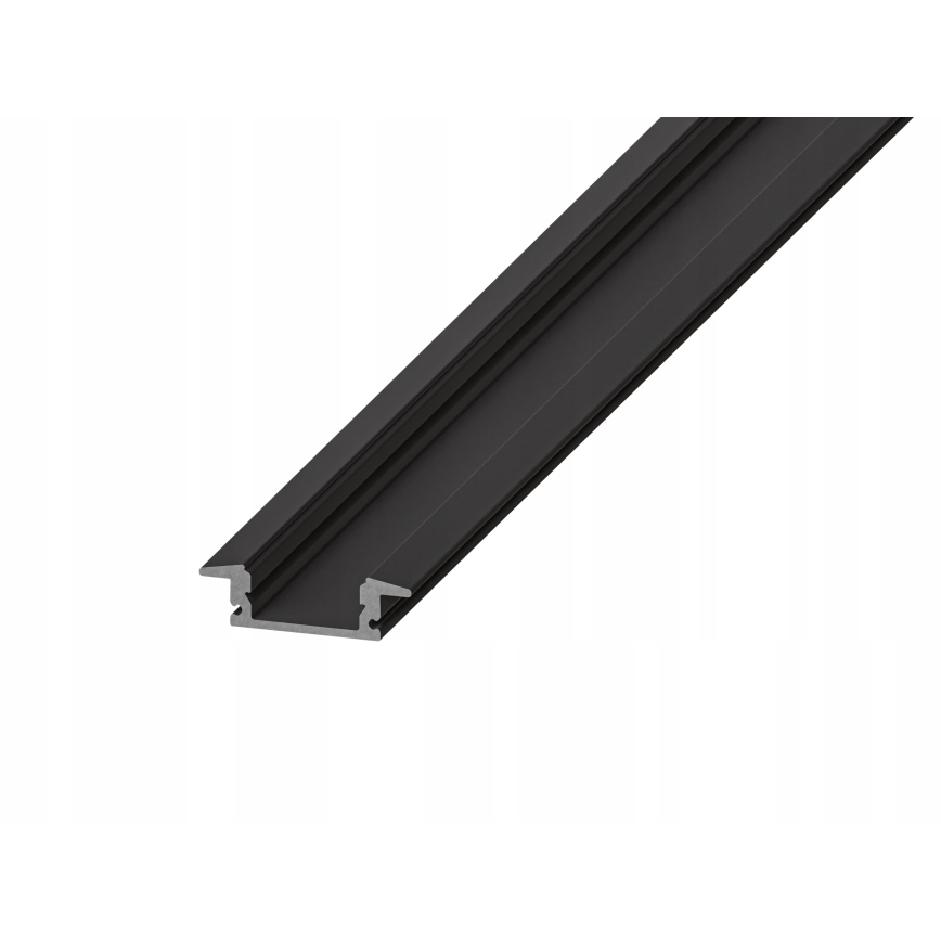 Profil encastrable pour rubans LED 1 m, noir/blanc