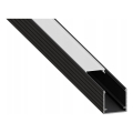 Profil encastrable pour rubans LED 1 m noir/blanc