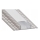 Profil encastrable pour rubans LED — 1 m, argenté/blanc