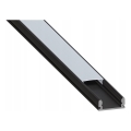 Profil encastrable pour rubans LED — 1 m, noir/blanc