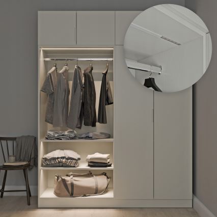 Profilé encastrable pour rubans LED 1 m argent/blanc
