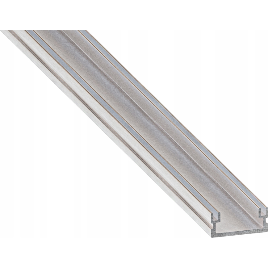 Profilé encastrable pour rubans LED 1 m argent/blanc