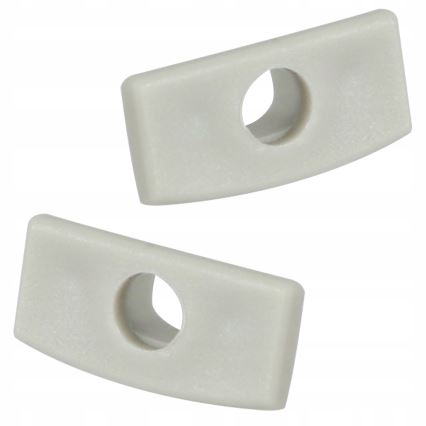 Profilé encastrable pour rubans LED 1 m argenté/blanc