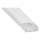 Profilé encastrable pour rubans LED 1 m argenté/blanc