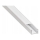 Profilé encastrable pour rubans LED, 1 m, blanc