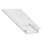 Profilé encastrable pour rubans LED 1 m blanc