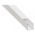 Profilé encastrable pour rubans LED de 1 m, blanc