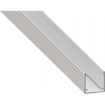 Profilé encastrable pour rubans LED de 1 m, blanc