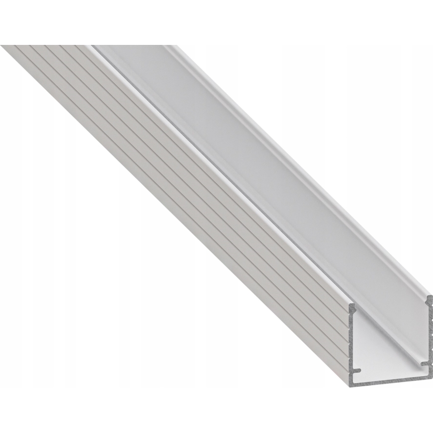 Profilé encastrable pour rubans LED de 1 m, blanc
