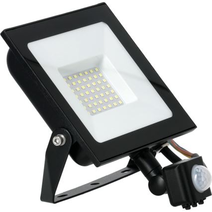 Projecteur avec détecteur LED/50W/230V 6500K IP44 noir