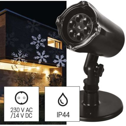 Projecteur de noël extérieur LED/3,6W/230V IP44 blanc